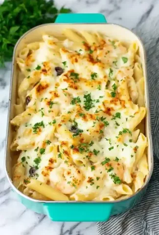 Cheesy Chicken Alfredo Bake
