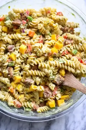 Chorizo Mango Rotini Salad