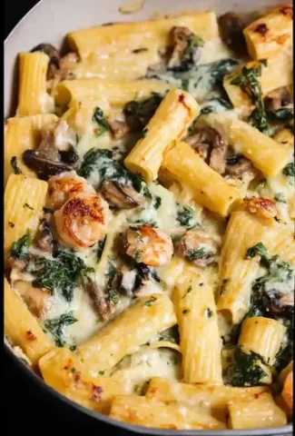 Creamy Mushroom Pasta Bake Recipe