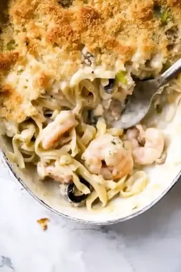 Creamy Seafood Pasta Bake Recipe