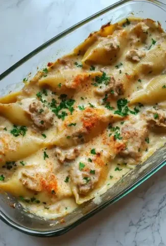 Creamy Seafood Stuffed Shells