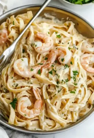 Creamy Shrimp Alfredo Fettuccine