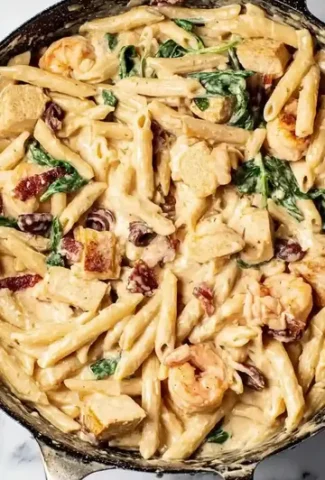 Creamy Tuscan Chicken Pasta Dinner