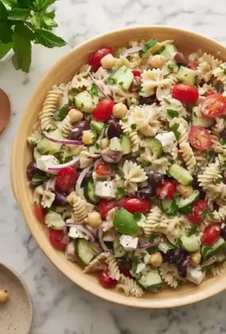 Easy Greek Pasta Salad Recipe