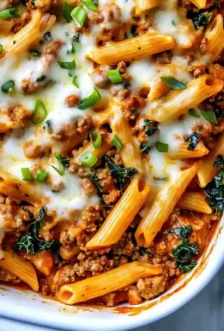 Family Friendly Ground Turkey Pasta Bake
