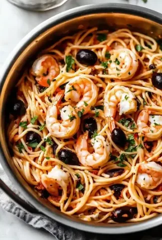 Linguine with Shrimp Puttanesca