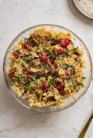 Refreshing Bruschetta Pasta Salad