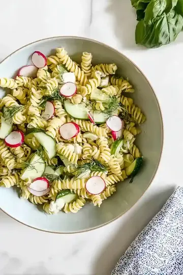 Refreshing Cucumber Dill Pasta Salad