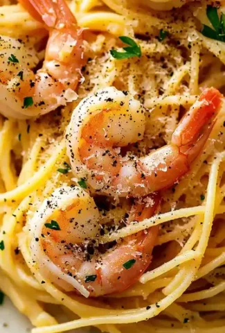 Shrimp Aglio Cacio e Pepe Recipe