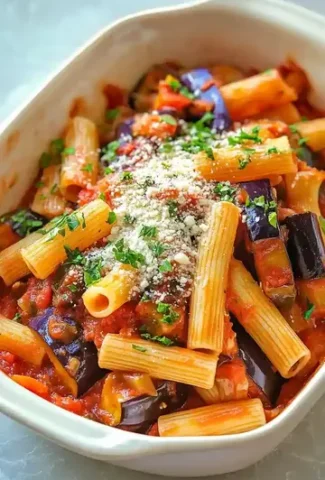 Sicilian Rigatoni Pasta alla Norma