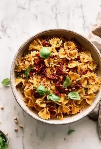 Vegan Sun Dried Tomato Pasta Salad