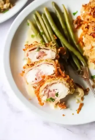 Air Fryer Chicken Cordon Bleu Recipe
