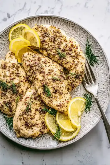 Air Fryer Honey Mustard Chicken Breasts