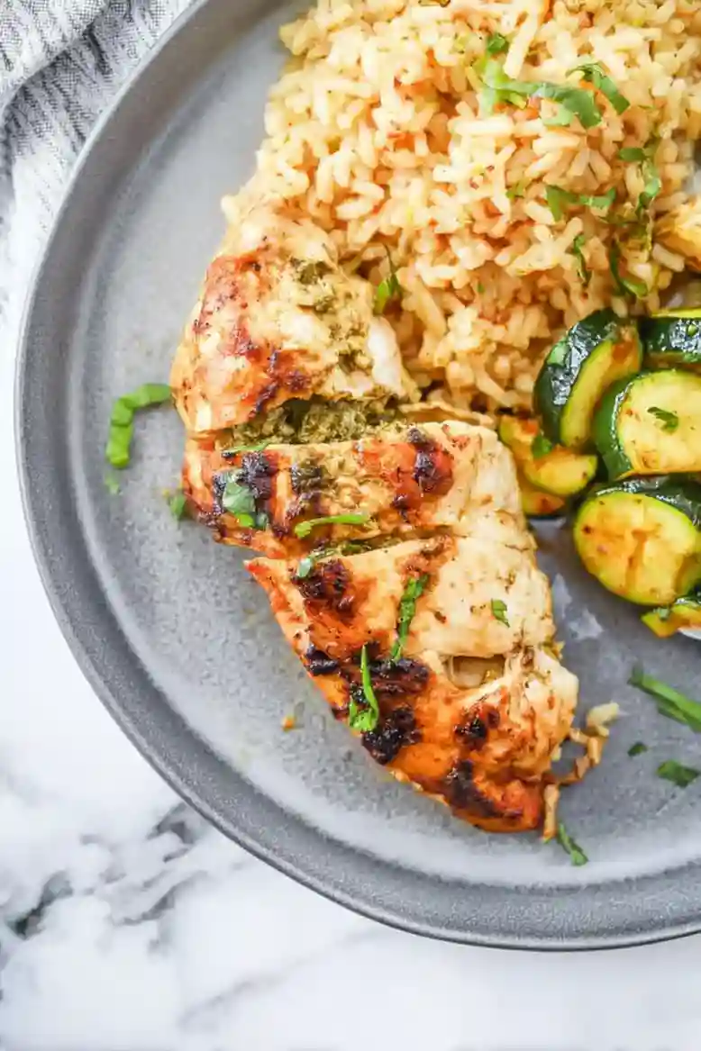 Air Fryer Spinach Stuffed Chicken Breast - 1