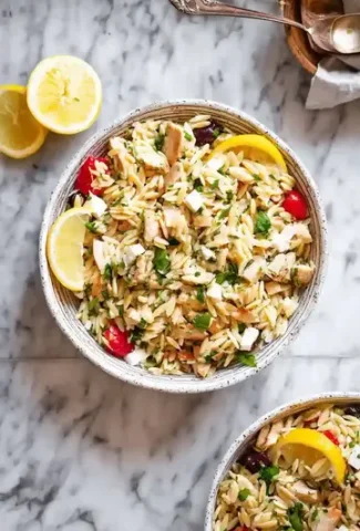 Easy Lemon Chicken Orzo Salad