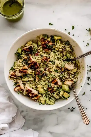 Grilled Chicken Orzo Salad Recipe