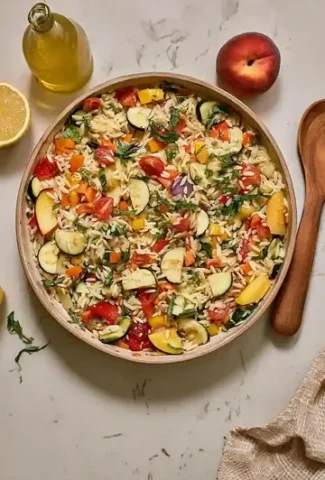 Grilled Vegetable Orzo Salad Recipe
