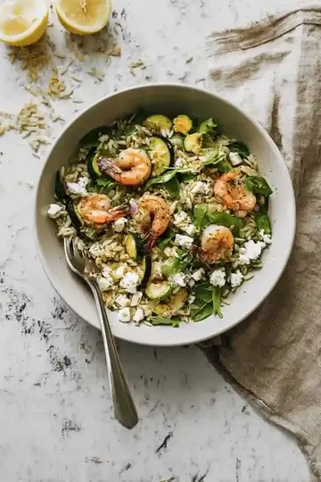 Refreshing Shrimp Lemon Orzo Salad