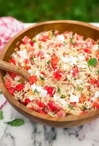 Refreshing Watermelon Feta Orzo Salad