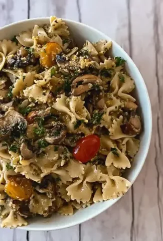 Savory Mushroom Pasta Salad Recipe