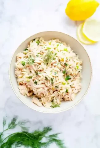 Tuna Orzo Pasta Salad Recipe